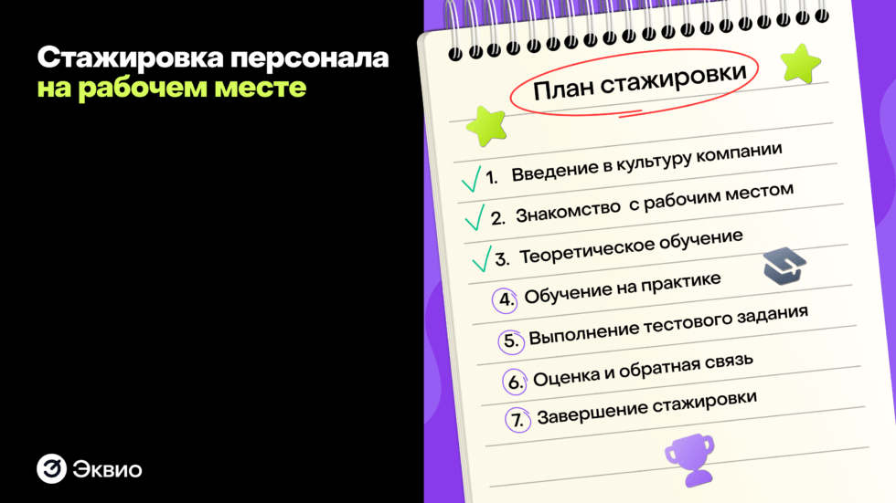 Стажировка персонала на рабочем месте